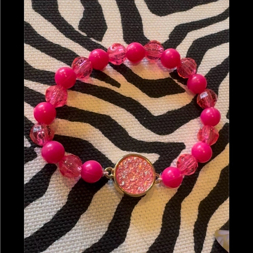 Pink Sparkle, Fastener Bracelet